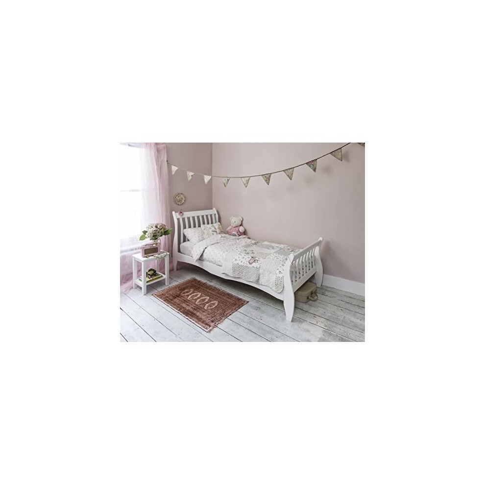 Noa and Nani - Astrid 3ft Single Sleigh Bed - (White)