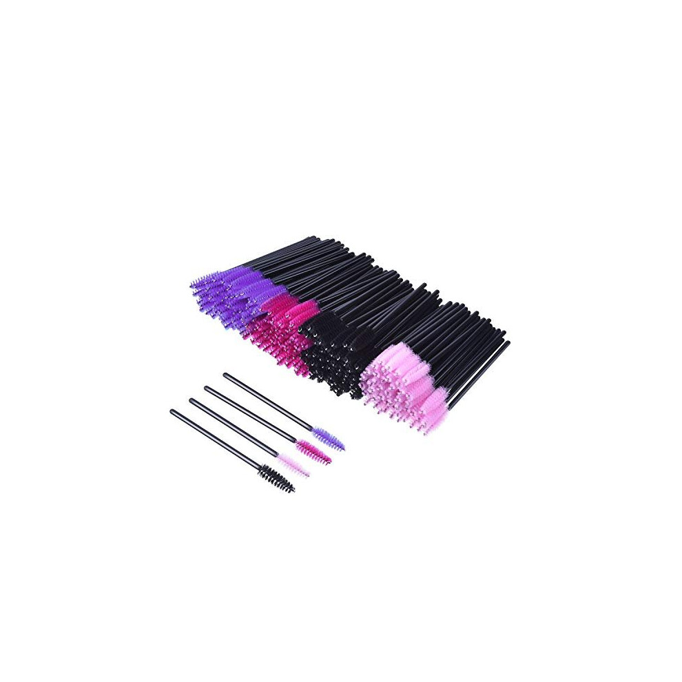 Photos - Makeup Brush / Sponge 200 Pieces Disposable Mascara Wands Eyelash Brushes Eye Lash Makeup Applicators Cosmetic Brush Kit, Multicolor