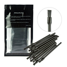 Gracelaza 100 Pieces Disposable Lip Brushes Lipstick Gloss Wands Applicator Makeup Tool Kits, Black