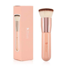 DUcare Pennello Fondotinta Flat Top Kabuki - Pennello Makeup Premium per Liquidi, Creme e Polveri - Rosa