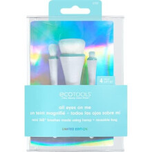 EcoTools Limited Edition All Eyes on Me Makeup Brush Holiday Kit, Stocking Stuffer, Premium Makeup Brushes, Travel Sized Mini Brushes, 5 Piece Gi
