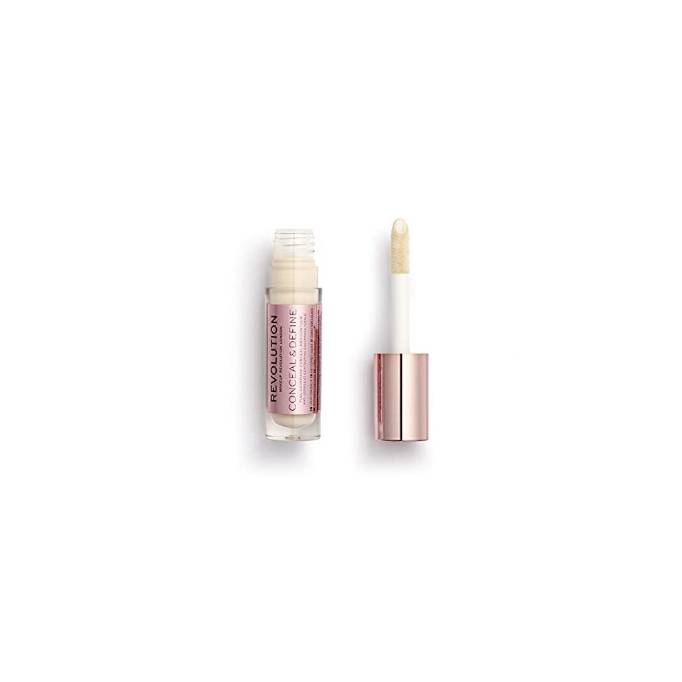 Makeup Revolution, Conceal & Define Concealer, C0.2, 4g