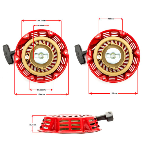 Non Genuine Pull Start Recoil Starter Fits Honda GX120 Engine Log Splitters 1