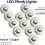 Loops Eyelid LED Plinth Light Kit 12x Round Spotlight Kitchen Bathroom Floor Panel 3