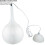Loops Hanging Ceiling Pendant Light Matt White & Copper Kitchen Lamp Built in LED 4