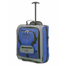 Aerolite MiniMAX Fits easyJet 45x36x20 New 2021 Hand Cabin Luggage Under Seat Trolley Backpack Carry On Cabin Hand Luggage Bag, 45x35x20cm, Blue