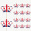 (60) Union Jack Cocktail Sticks | Food Decorations 2