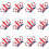 (60) Union Jack Cocktail Sticks | Food Decorations 3