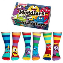 United Oddsocks The Meddlers 6 Oddly Coordinated Kids Socks UK 12-5.5