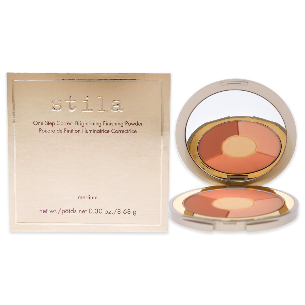 Stila One Step Correct Brightening Finishing Powder - Medium for Women 0.3 oz Powder