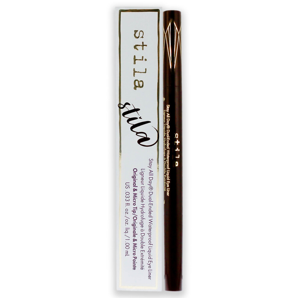 Stila Stay All Day Waterproof Liquid Eye Liner - Dark Brown for Women 0.033 oz Eyeliner