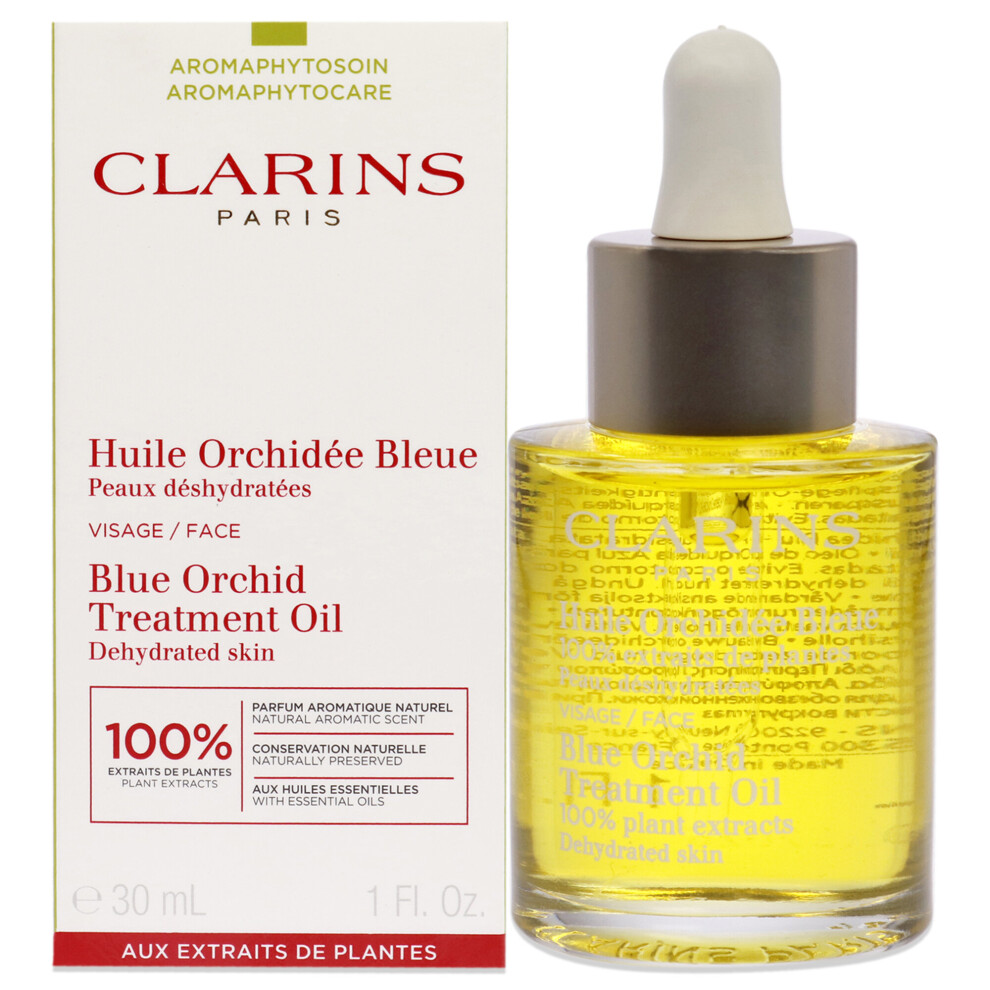 Clarins Blue Orchid Face Treatment Oil - Dehydrated Skin for Unisex 1 oz Treatment