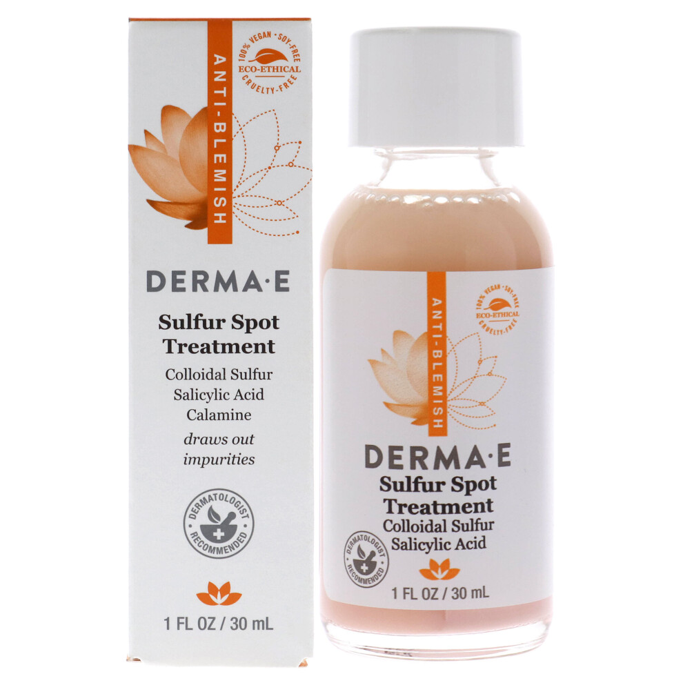 Derma-E Sulfur Spot Treatment For Unisex 1 Oz Treatment