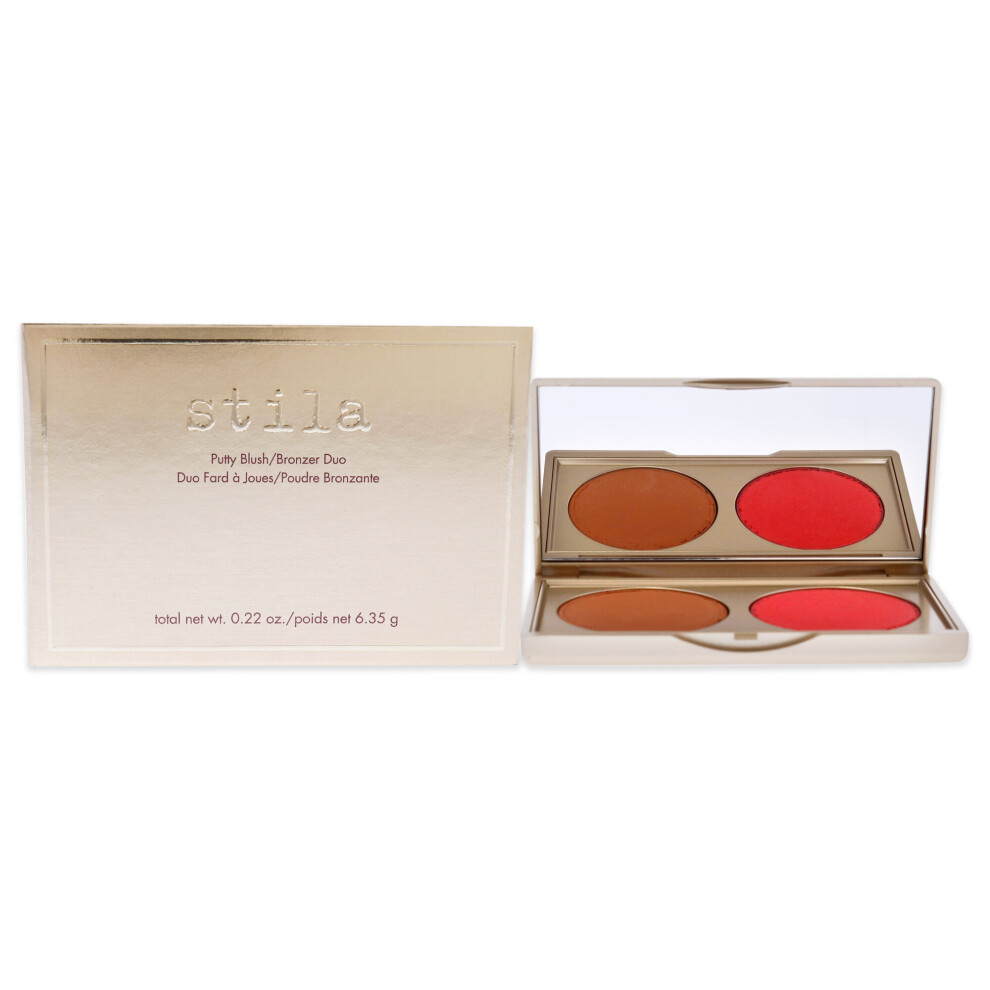 Stila Putty Blush Bronzer Duo - Bronzed Petunia for Women 0.22 oz Makeup