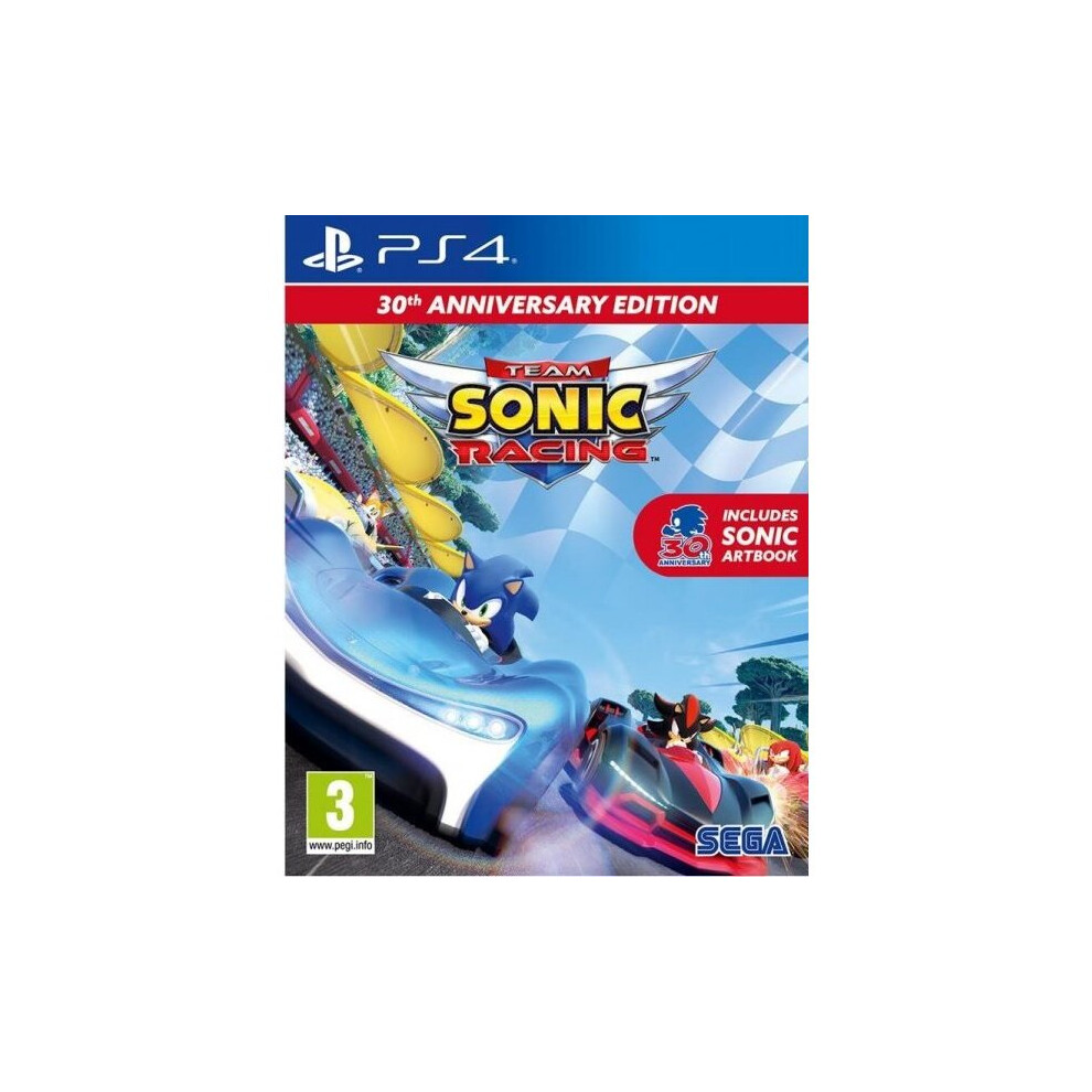 Team Sonic Racing - 30th Anniversary Edition + Art Book | Sony PlayStation 4 PS4 | Video Game