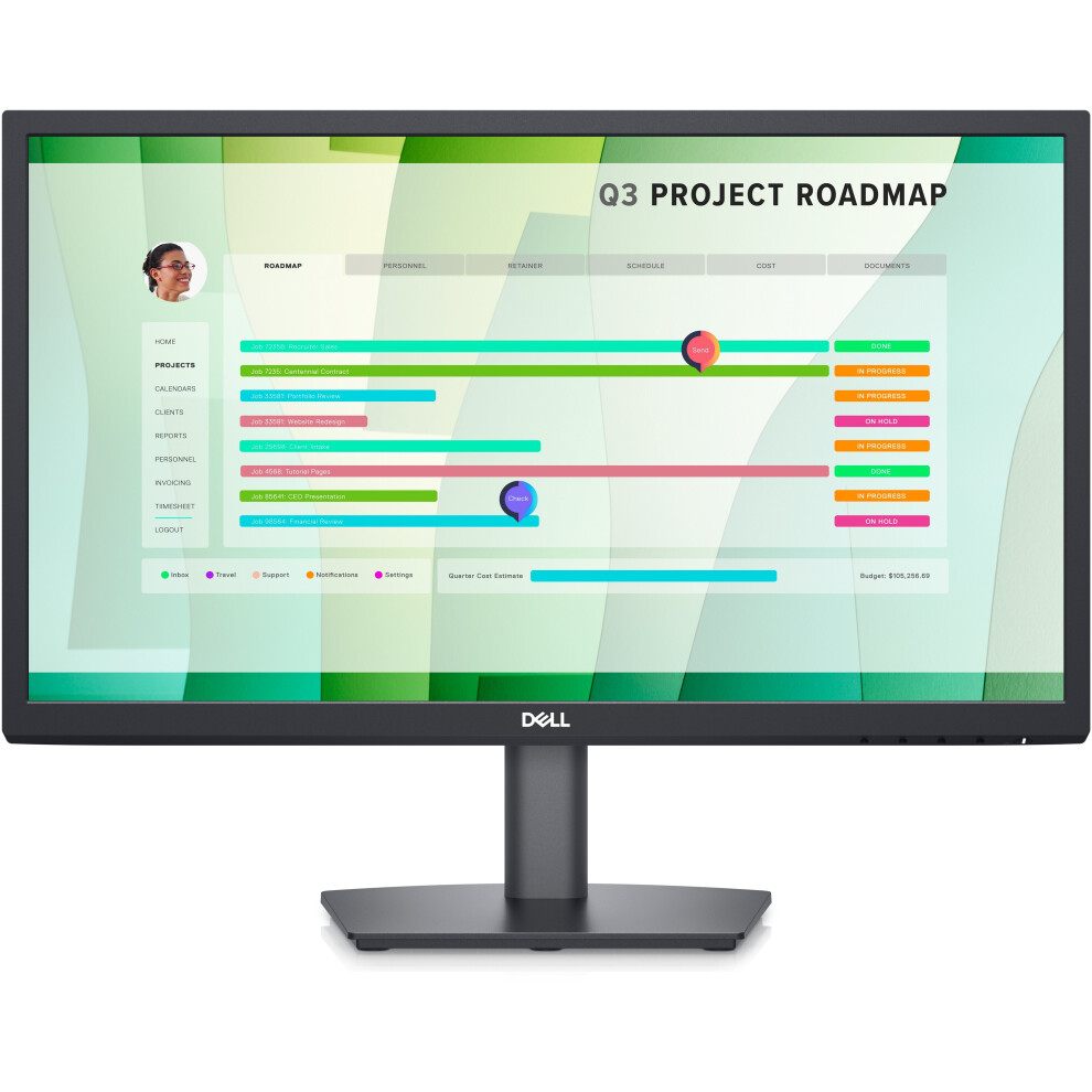 Dell E2223hn - Led Monitor - 21.5" (21.45" Viewable) - 1920 X 1080 Full Hd (1080P) @ 60 Hz - Va - 250 Cd/M - 3000:1 - 5
