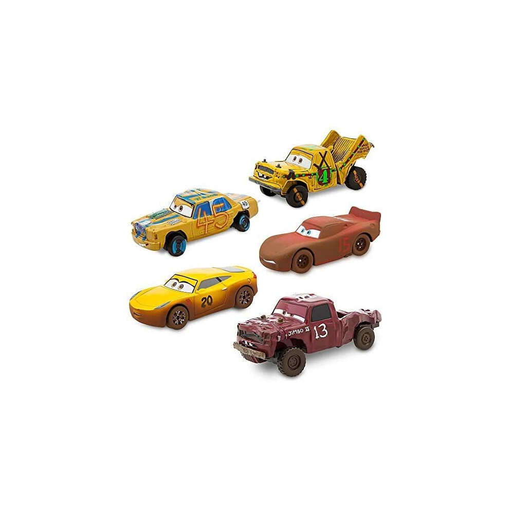 Disney Cars 3 Deluxe Die Cast Set Crazy 8 Lightning Mcqueen Chester