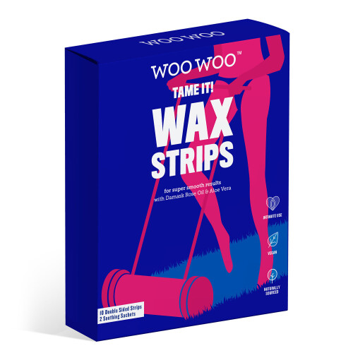 WooWoo Bikini Wax Strips - 10 strips + 2 soothing sachets