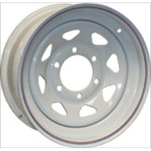 AMERICANA 20522 15 x 6 Tire & Wheel 5 Lug Wheel Spoke, White
