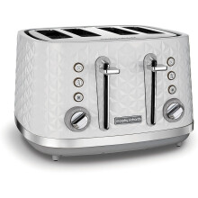 Morphy Richards Vector 4 Slice Toaster 248134 White Four Slice Toaster White Toaster - UK Stock