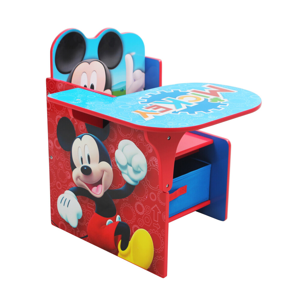 Disney Mickey Mouse Chair Desk with Storage Bin by Nixy Children on OnBuy