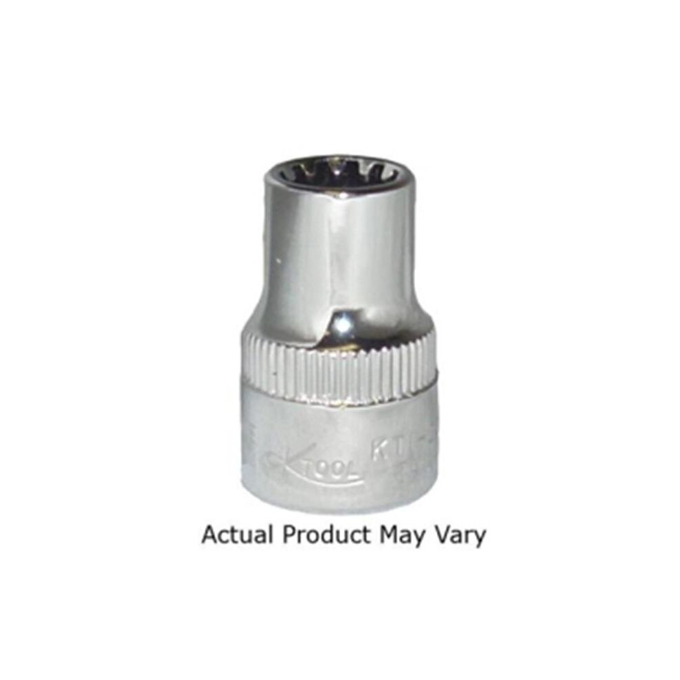 K Tool International Kti-20210 0.37 In. Drive Chrome Spline Socket, 0.31 In. 769622202109