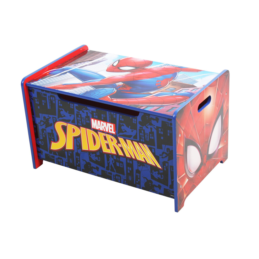 Marvel Spider-Man Spiderman Deluxe Wooden Toy Box & Bench by Nixy Children