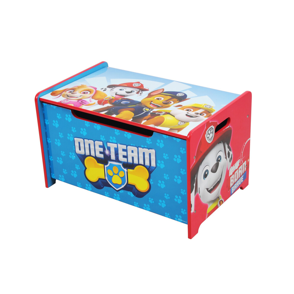 Nick Jnr Paw Patrol Deluxe Wooden Toy Box & Bench By Nixy Children