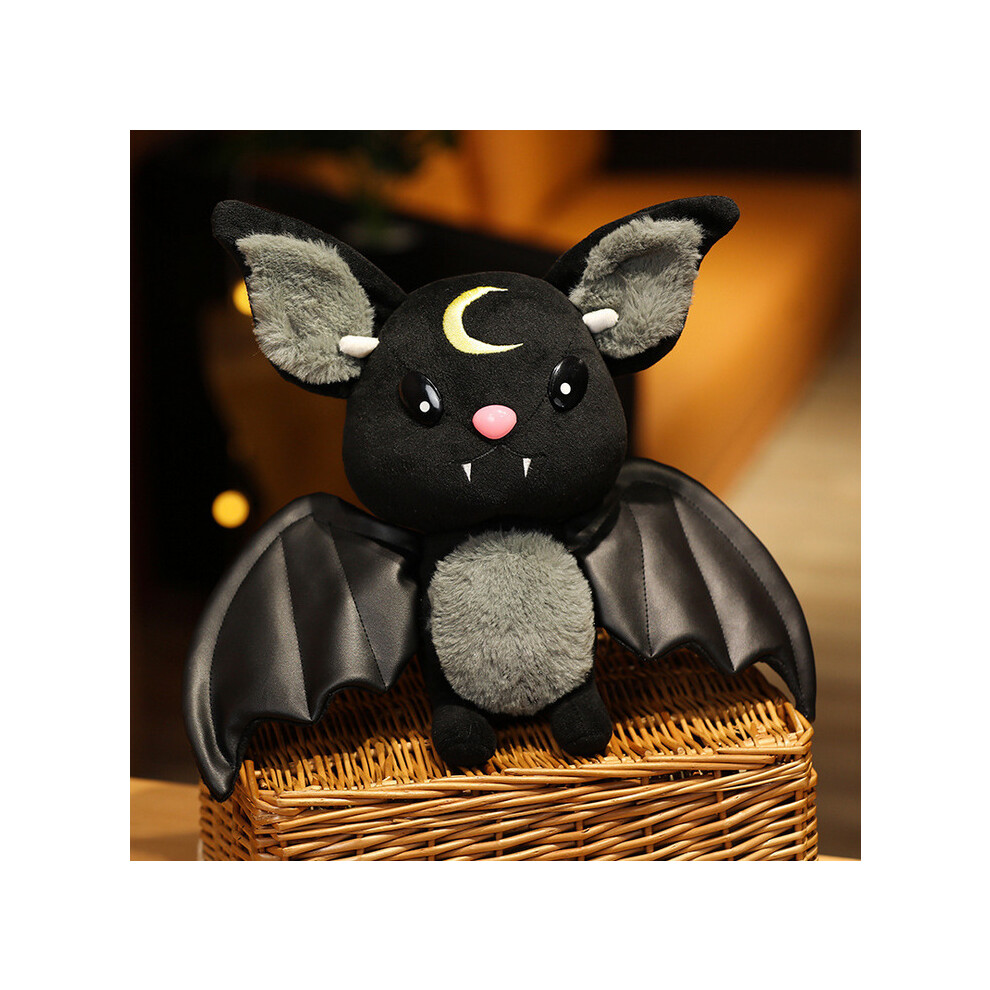 (Black, 18 inch) Simulation bat Plush Stuffed Dolls Kids Toys UK