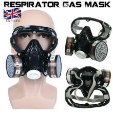 Respirateur chimique anti-poussière, masque pour gaz, filtre de sécurité, lunettes de protection militaires