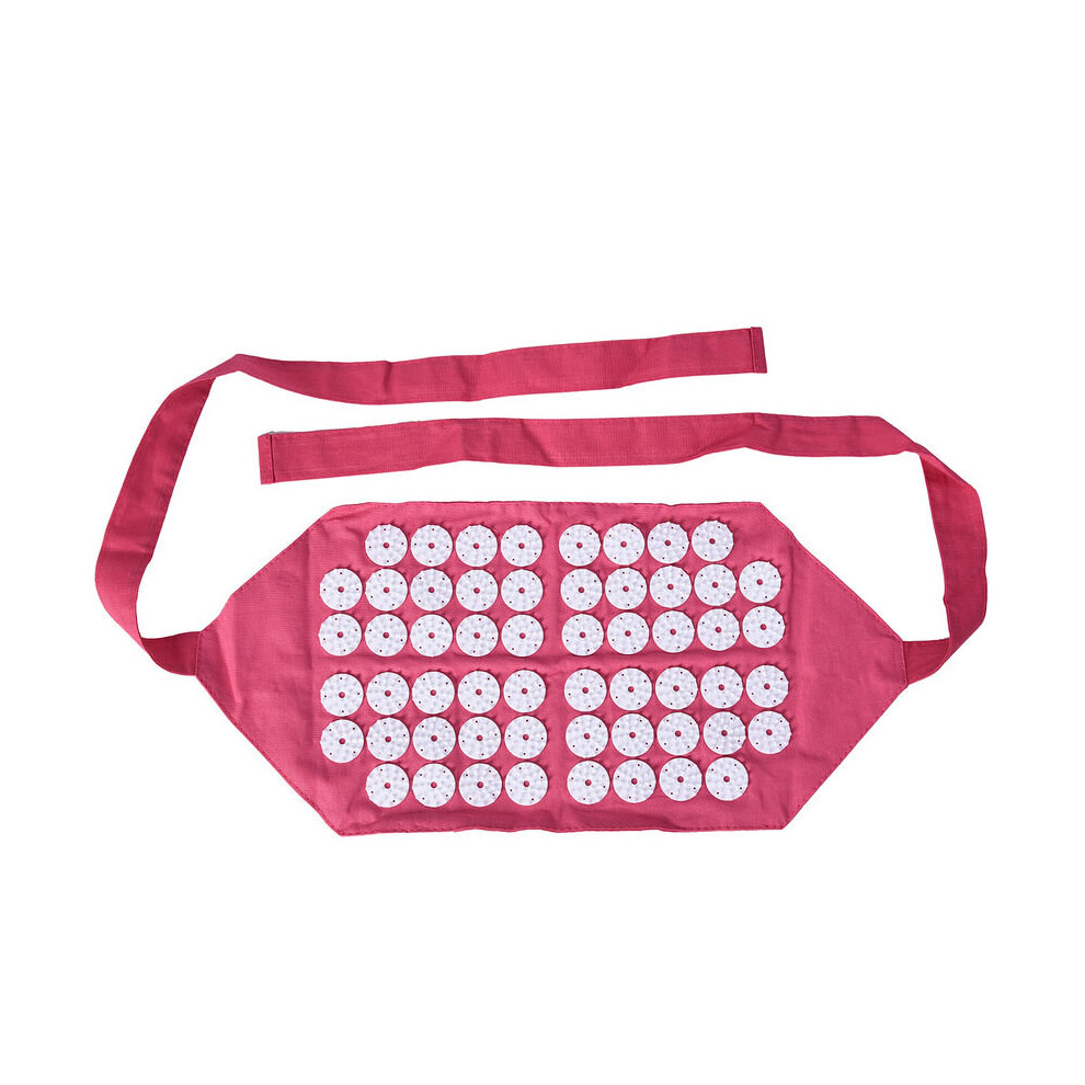 Acupressure Belt Size 45x21cm Pink White Eco-Friendly Lightweight Non-Slip Base