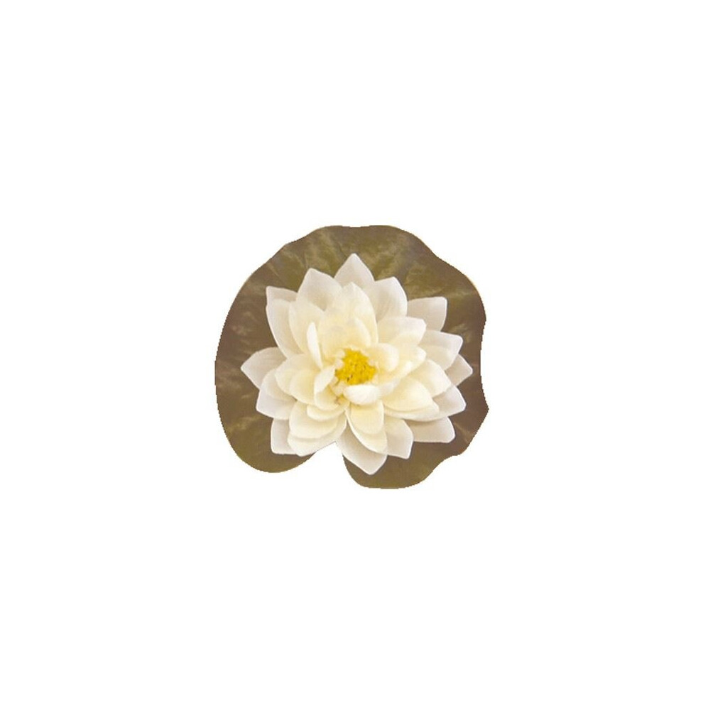 Bermuda White Floating Lily Pond Decoration