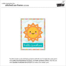 LAWN FAWN Taieturi de gazon Personalizat Craft Cusut cu matri?a Rama de soare alba
