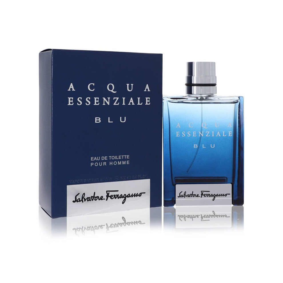 Salvatore Ferragamo Acqua Essenziale Blu By Eau De Toilette Spray 3.4 Oz