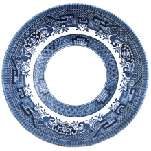 Churchill China Blue Willow Georgian Tea Saucer 14cm