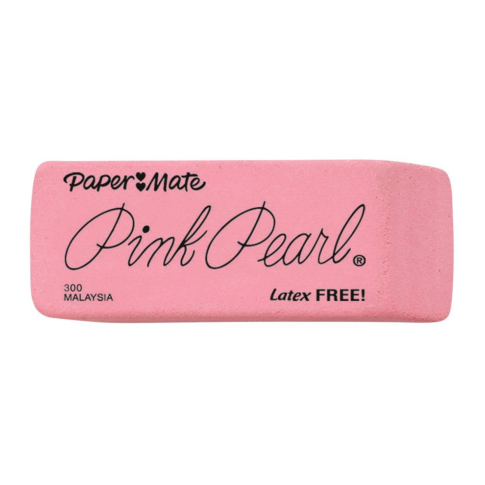 Papermate 020748 Pink Pearl Premium Small Eraser, 2 x 0.62 In. - Pink, Pack - 36