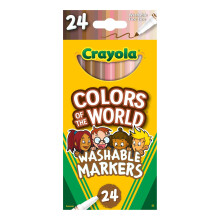 Crayola Colors of the World Filzstifte, 24 Stόck
