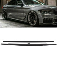 BMW 5 G30 G31 F90 M5 Side Skirt Extension Blades M Performance Style Gloss Black New