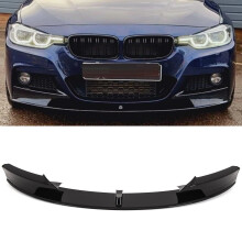BMW 3 Series F30 F31 Front Diffuser Splitter M Sport Look Lip Spoiler Gloss Black New