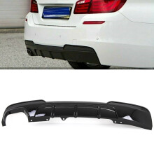BMW 5 Srs F10 F11 M Performance Style Rear Bumper Diffuser Splitter Twin Gloss Black