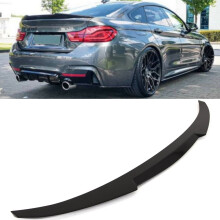 BMW 4 Series F36 Gran Coupe Rear Trunk Boot Lip Spoiler V Style M4 Gloss Black