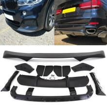 BMW X5 F15 M Performance Style Aero Body Kit Front Lip Rear Diffuser Mat Black