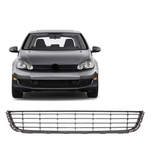 VW Golf Mk6 2009-2012 Front Lower Centre Bumper Grille Black