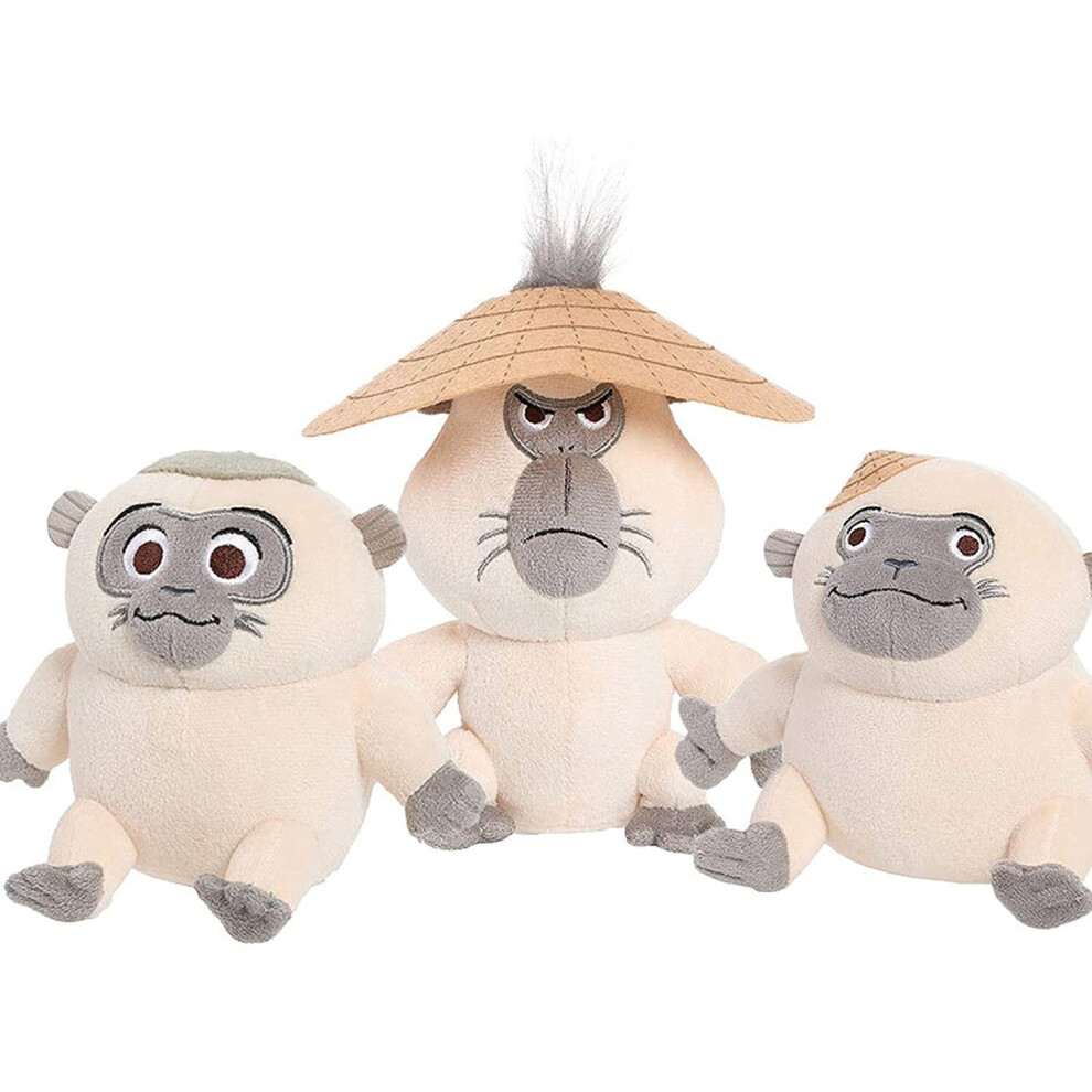 Disney 3Pcs Kawaii Raya And The Last Dragon Toys Dyan Pan Soft Plush Stuffed