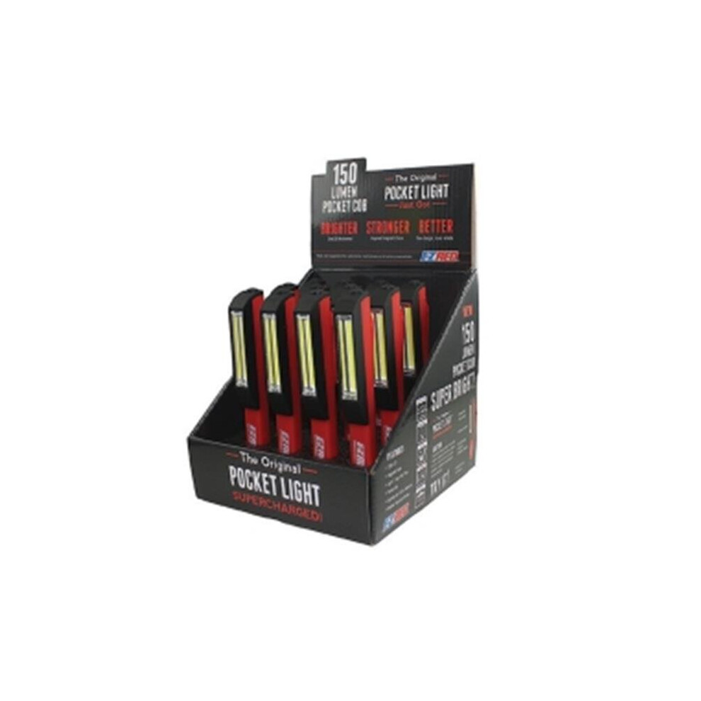 E-Z Red PCOB12PK Pocket COB Light Stick Display, Red - Pack of 12-image-OPC-P8X97PM-NEW