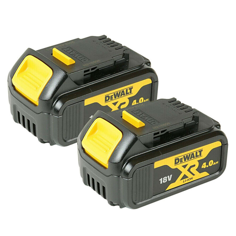 DeWalt Genuine DCB182X2 Pack of 2 18v 4.0Ah XR Li-Ion Battery Packs