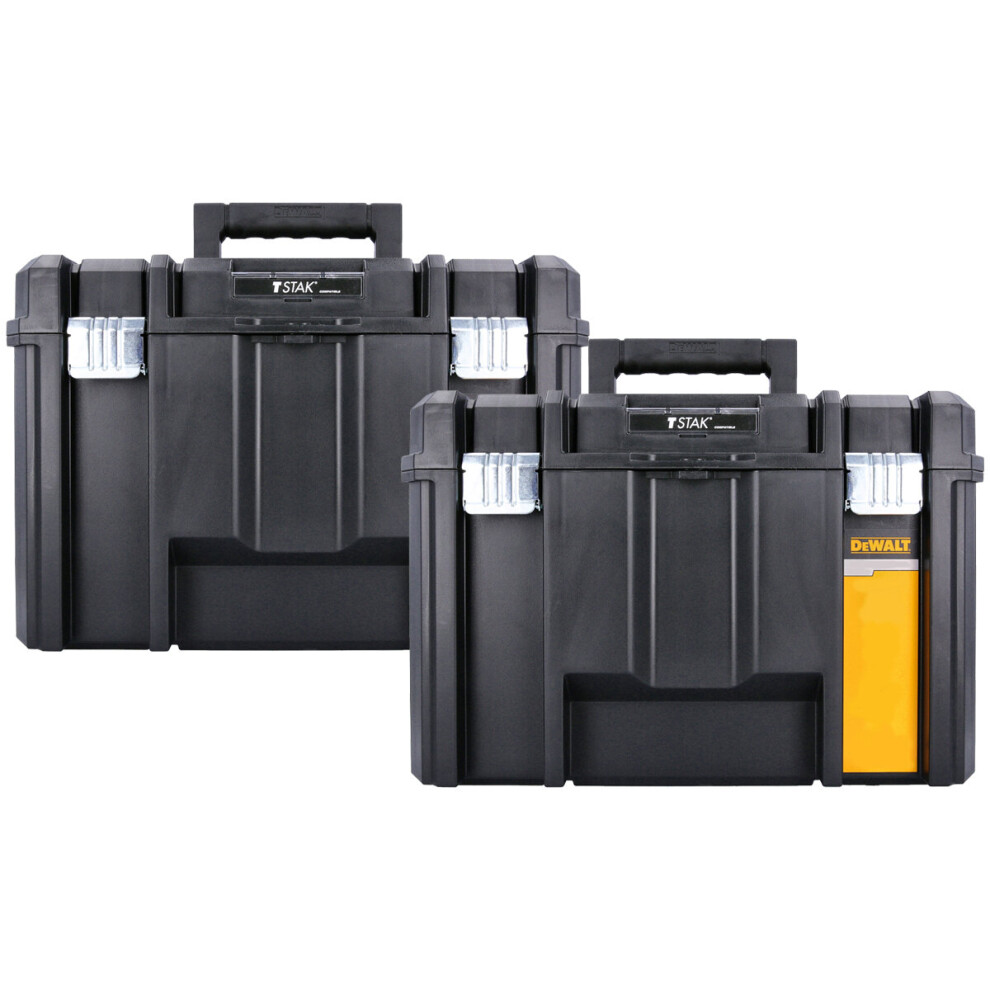 2 x DeWALT DWST1-71195 TSTAK VI Deep Tool Storage Box 23L Without Tote Tray
