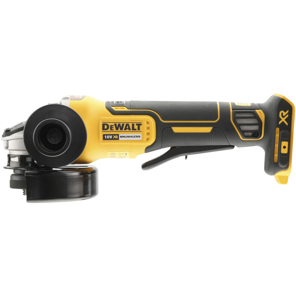 DeWalt DCG406N 18V XR Brushless Cordless 125mm Angle Grinder Paddle Switch