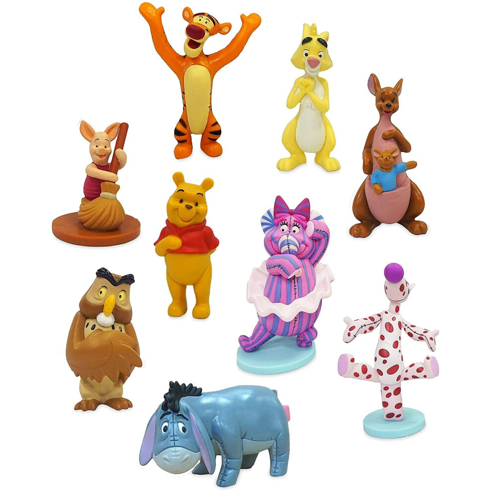 Disney Store Winnie the Pooh Deluxe Figurine 9pce Playset - Winnie