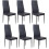 KOSY KOALA X6 BLACK FAUX LEATHER CHAIRS KITCHEN DINING CHAIRS 1